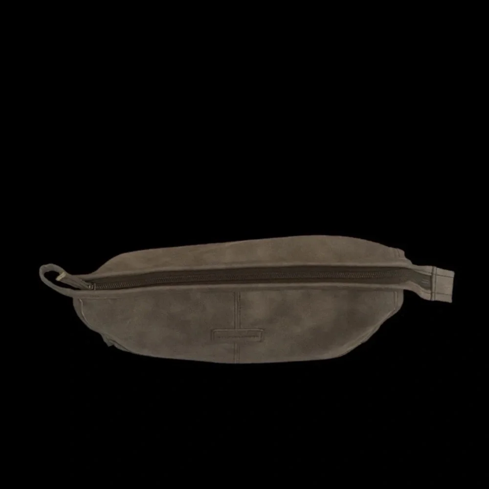 Gainsborough-Faux Suede Travel Bag-Size: Approx 12x7.5x3.5-Color: Brown